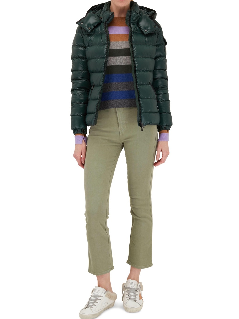 MOTHER The Smokin' Double Ankle Jeans Second Chance Olive 27 - Picture 15 of 16